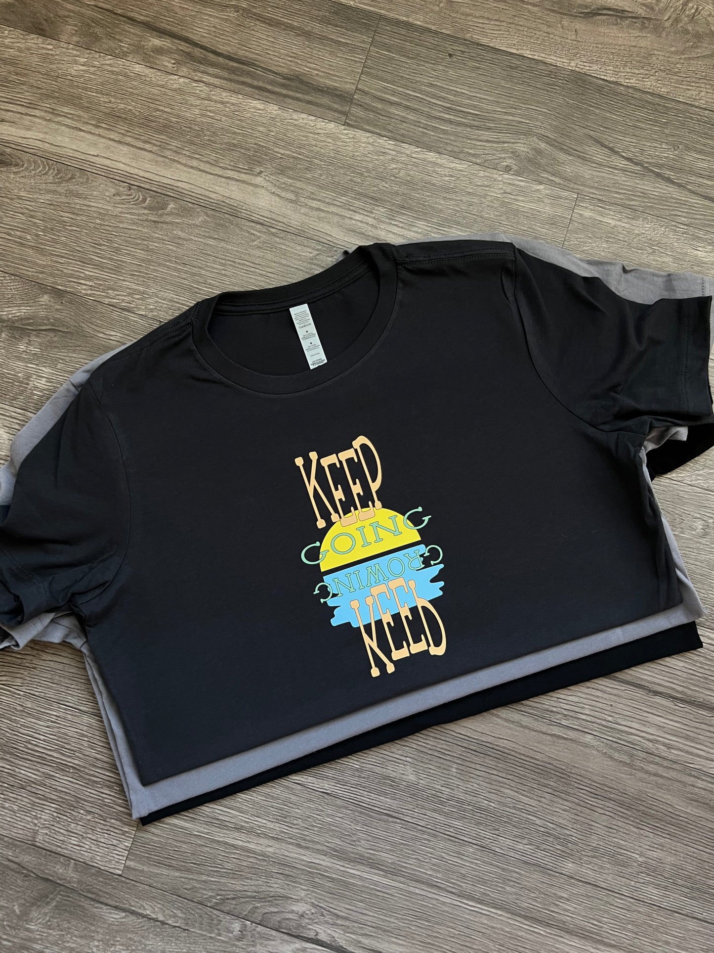 custom tshirt tee black grey print DTF